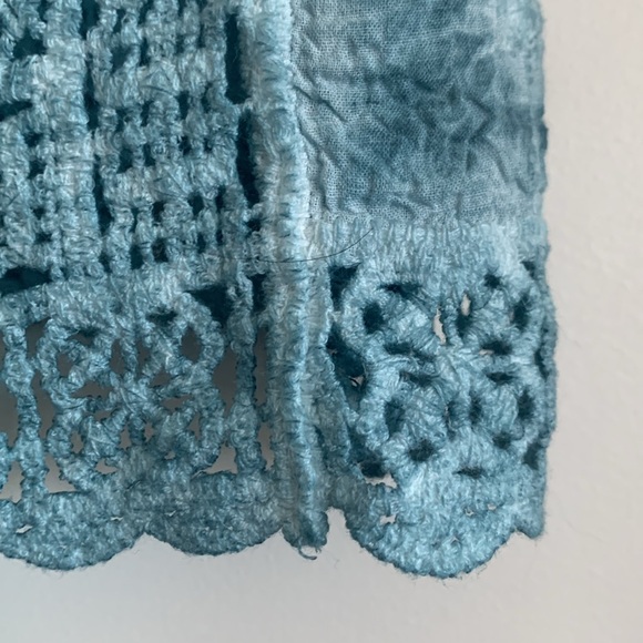 NWT Blue tie-dyed crotchet top - Picture 5 of 9